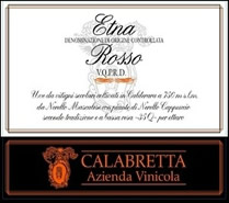2002 Calabretta Etna Rosso label