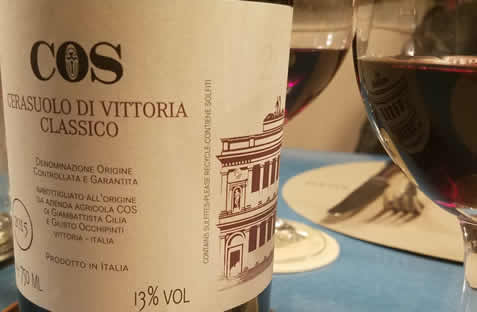 2015 Cerasuolo di Vittoria Classico from the COS winery.